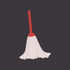 Mop for cleaning color flat icon for web and mobile design