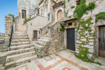 Scenic sight in Vico Garganico, old village in Puglia, Italy