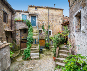 Fototapeta na wymiar Scenic sight in Calcata, Viterbo Province, Lazio, Italy