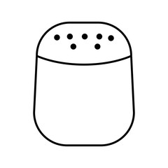 salt bottle kitchen utensil isolated icon vector illustration design