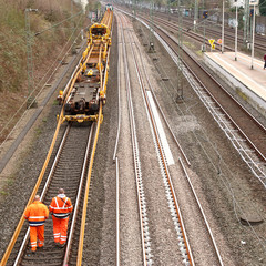 Erneuerung von Bahngleisen