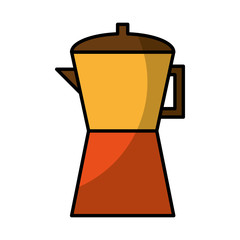 kettle kitchen utensil isolated icon vector illustration design