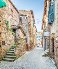 Scenic sight in Blera, medieval village in Viterbo Province, Lazio, central Italy