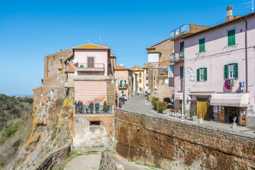 Fototapeta na wymiar Scenic sight in Blera, medieval village in Viterbo Province, Lazio, central Italy