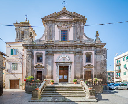 Scenic sight in Blera, medieval village in Viterbo Province, Lazio, central Italy