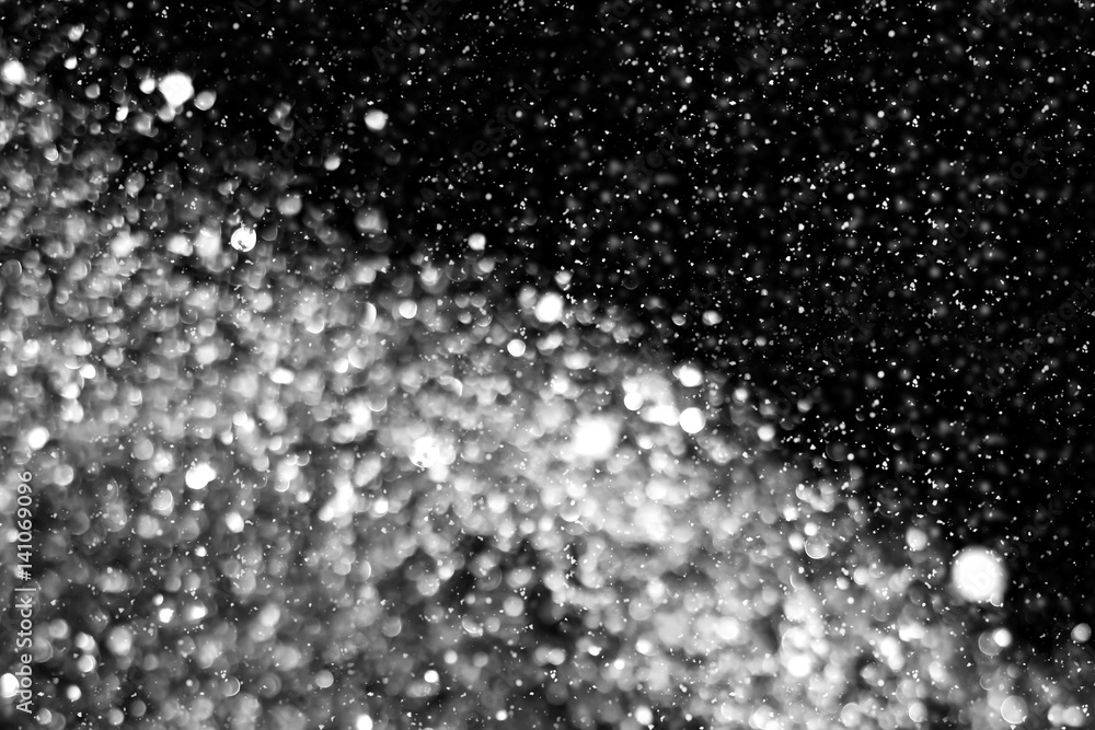 Poster high resolution falling snow isolated on black background . design element