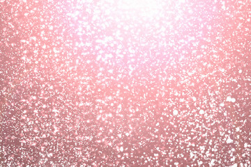 Red  Abstract Festive Background with circles, glitter or bokeh lights. Round defocused particles. Valentines day template