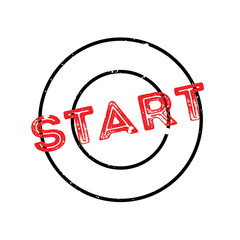 Start rubber stamp. Grunge design with dust scratches. Effects can be easily removed for a clean, crisp look. Color is easily changed.