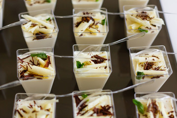 Delicious sweet buffet with cupcakes. Sweet holiday buffet with cupcakes and other desserts. Candy Bar.