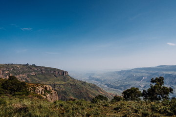 Fototapeta na wymiar Blue Nile Gorge panoramic view, Ethiopia 