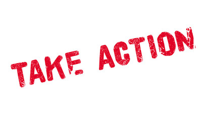 Take Action rubber stamp. Grunge design with dust scratches. Effects can be easily removed for a clean, crisp look. Color is easily changed.