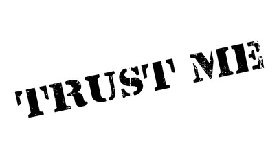 Trust Me rubber stamp. Grunge design with dust scratches. Effects can be easily removed for a clean, crisp look. Color is easily changed.