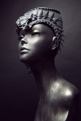 Mannequin in headwear