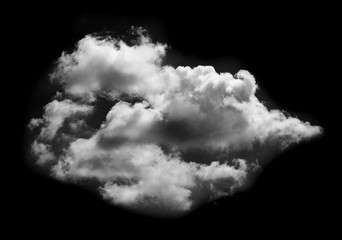 white clouds on black background