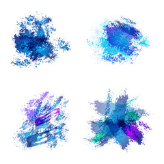 Abstract watercolor spots