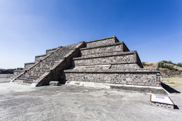 Temple at the Plaza de la Luna square in Teotihuacan, Mexico, North America