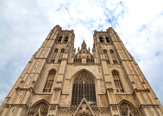Fototapeta na wymiar Cathedral in Brussels, Belgium