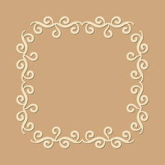 Geometric frame monogram design