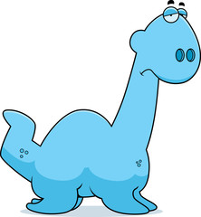Sad Cartoon Plesiosaur