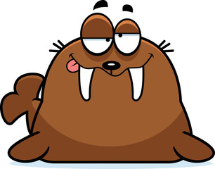 Drunk Cartoon Walrus
