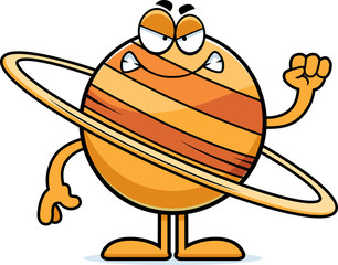 Angry Cartoon Saturn