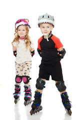 Children are skating.