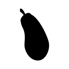 eggplant vegetable icon over white background. vector illustration