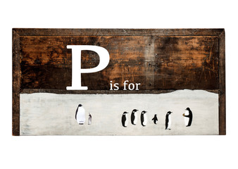 P is for Penguins - Desk Image