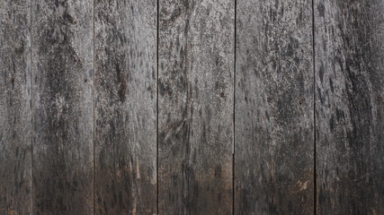 Wooden background of old grey brown fence with rusty nails.