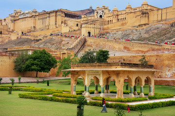 Amber Fort in de buurt van Jaipur in Rajasthan, India