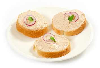 sandwiches with caviar pate
