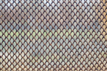 Old rusty wire mesh texture