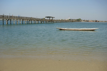 Wooden Bridge between Joal and Fadiouth, Petite Cote, Senegal