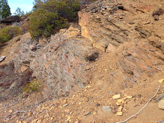 Layers of red rock