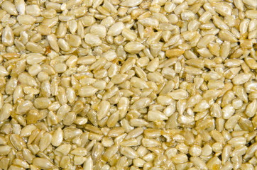 
Kozinaki from sunflower seeds in the glaze.