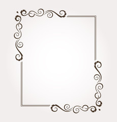 Frame and page decoration. Vector illustration