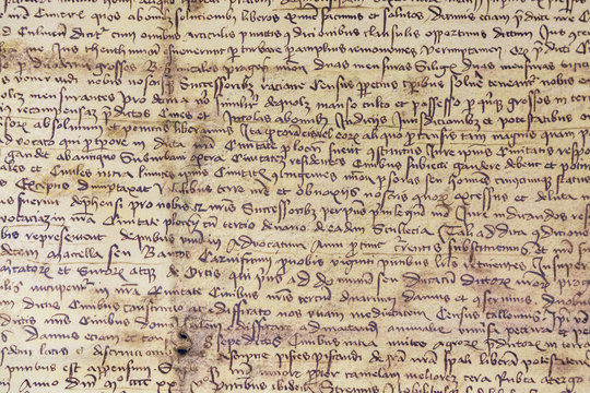 Medieval history manuscript on paper