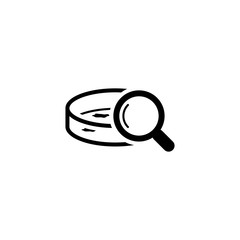 Bacteriological Analysis Icon. Flat Design.