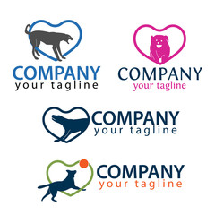 Vector Cat Dog care.