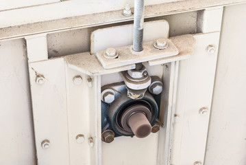 Closeup to Tension Adjuster Bearing of Machine