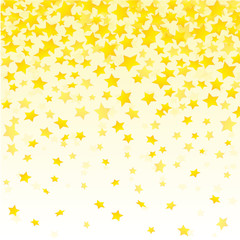 Yellow golden stars background vector 