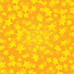Yellow golden stars background vector 