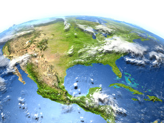 Fototapeta premium USA on planet Earth