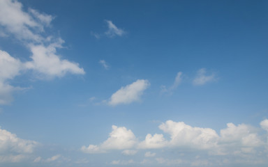 Blue sky with white clouds