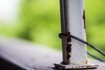Rust on iron rail