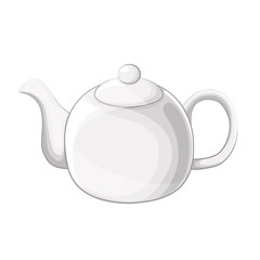 White teapot vector