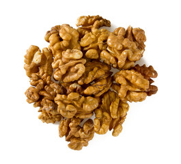 walnuts isolated on white background