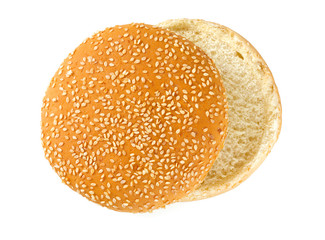 hamburger bu isolated on white