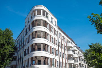 Fototapeta premium Luxury apartment house seen in Berlin, Germany