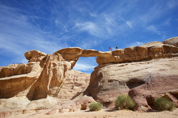 Wüste Wadi Rum Felsenbrücke
